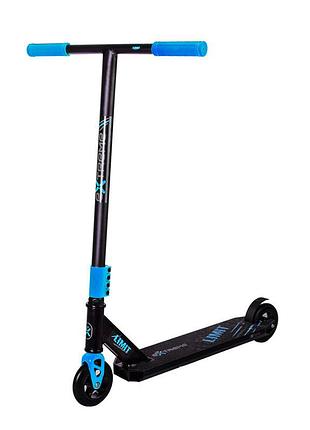 Самокат трюковий 2-х колісний tr21004 rl7t extreme motion limit, pu 110 мм, синій