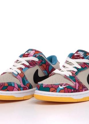 Nike parra x dunk low sb abstract art sneakers❤️36рр-45рр❤️кроссовки найк данк весна-осень, кроссовки найк демисезонные6 фото