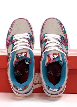 Nike parra x dunk low sb abstract art sneakers❤️36рр-45рр❤️кроссовки найк данк весна-осень, кроссовки найк демисезонные7 фото