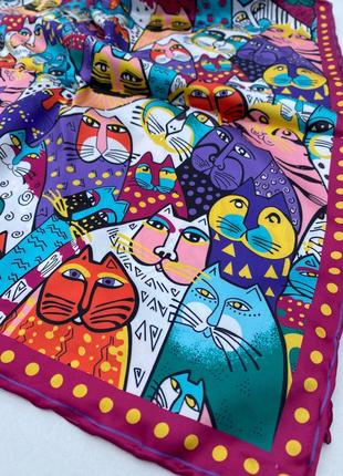 Стильна шовкова хустка/шаль/платок 🤍