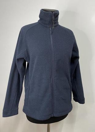 Флисовая кофта на замочек s / m синяя