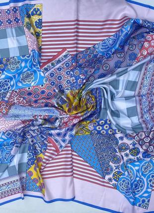 Нежный весенний шелковый платок / платье 🤍4 фото