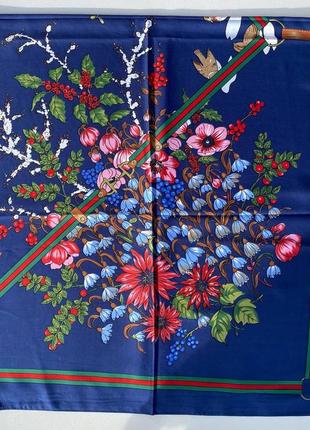 Нежный весенний шелковый платок / платье 🍀5 фото