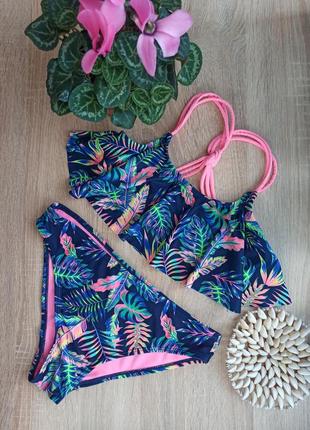 Супер яркий купальник на девочку 11-12роков