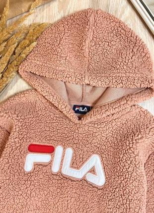 Плюшевое худи от fila, оригинал❤️