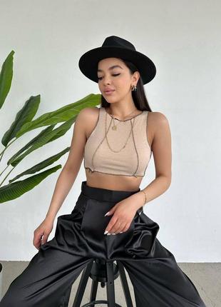 Топ со швами навыворот