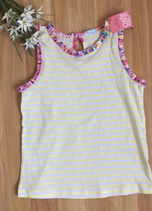 Новая фирменную майка matalan малышке 4-5 лет