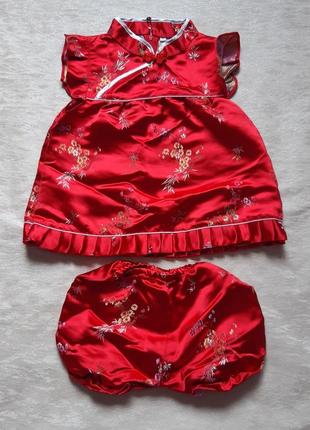 Китайський костюм сукня в китайському стилі 1 - 3 роки1 фото