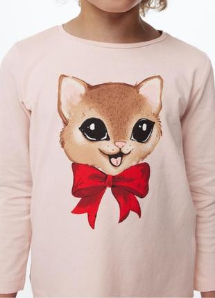 Кофта з котиком h&m