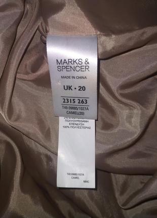 Жіноче бежеве пальто marks&spencer демісезон5 фото