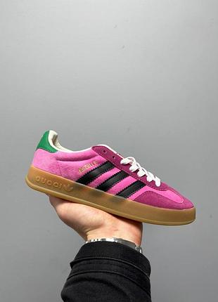 Женские кроссовки gucci x adidas gazelle