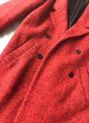 Пальто красное3 фото