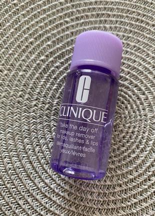 Двухфазний засіб для зняття макіяжу clinique take the day off makeup remover for lids, lashes & lips, 30 ml