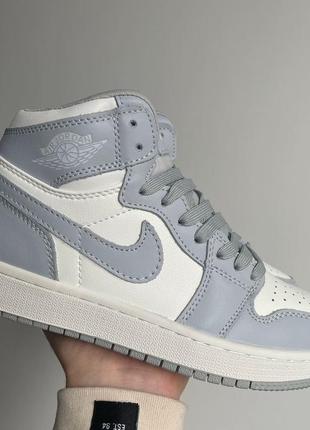 Женские кроссовки nike air jordan 1 blue 3