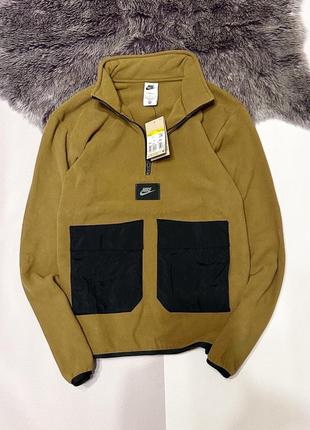 Новая куртка кофта мужская оригинал флисовая nike sherpa polartherma fit с нелоном с размер