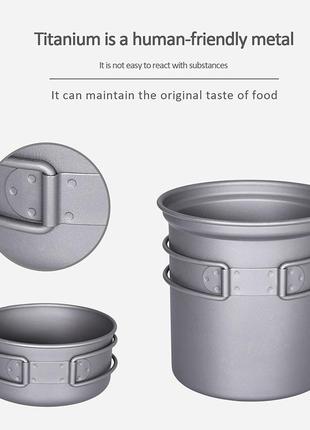 Посуда туристическая 1000мл + 500мл + 750мл + 300мл + решетка гриль / барбекю...