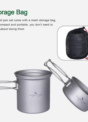 Посуда туристическая 1000мл + 500мл + 750мл + 300мл + решетка гриль / барбекю...