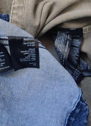 Джинсовая куртка пиджак h&m zara камуфляж хаки милитари плотная s р джинсовка2 фото