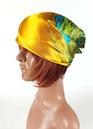 Маленький шелковый платок 53*53 100% шелк натуральный новый