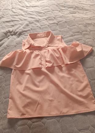 Блуза с воланом блуза рубашка1 фото