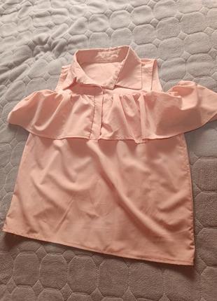 Блуза с воланом блуза рубашка2 фото