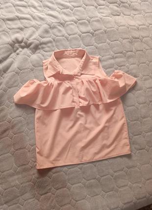 Блуза с воланом блуза рубашка3 фото