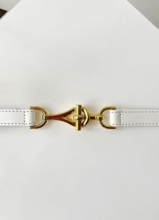 Шкіряний пояс ремінь 1.5см  g