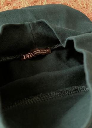 Zara кофта с коротким рукавом темненого цвета2 фото