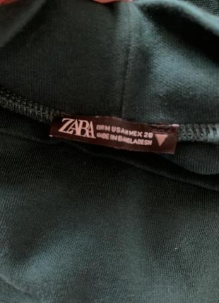 Zara кофта с коротким рукавом темненого цвета4 фото