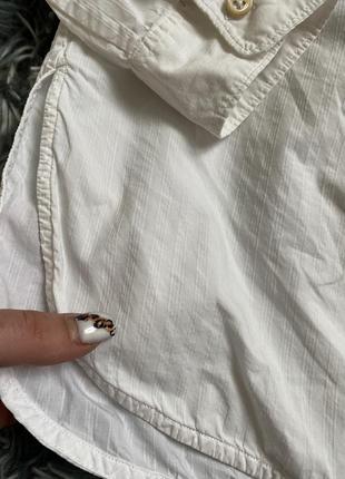 Рубашка massimo dutti белая рубашка блуза удлинена4 фото