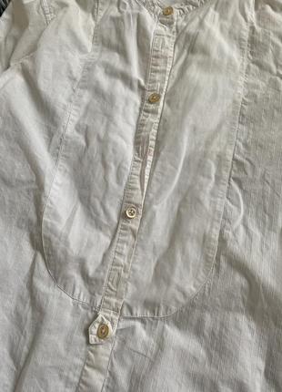 Рубашка massimo dutti белая рубашка блуза удлинена3 фото