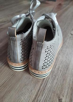 Демисезонные кожаные женские ботинки rieker3 фото