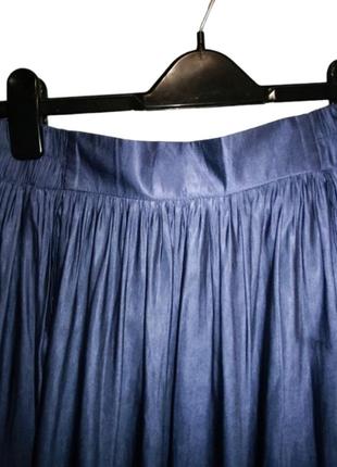Длинная шелковая юбка макси mango.5 фото