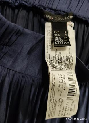 Длинная шелковая юбка макси mango.7 фото