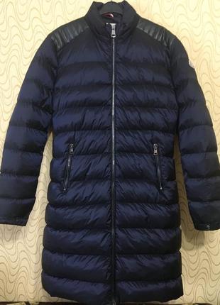 Жіночий довгий пуховик монклер куртка moncler курточка парку parka пальто оригінал