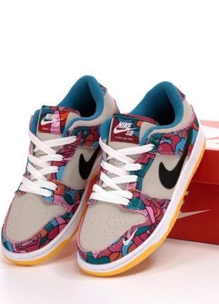 Кроссовки parra x parra dunk low sb "abstract art" sneakers кроссовка1 фото