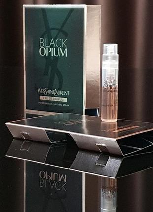 Оригинальный пробник yves saint laurent black opium eau de parfum_1,2ml