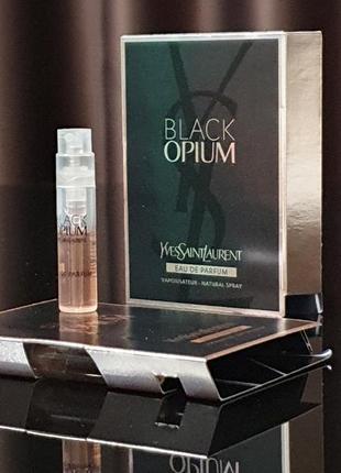 Оригинальный пробник yves saint laurent black opium eau de parfum_1,2ml8 фото