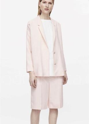 Пудровый жакет пиджак свободного кроя блейзер cos