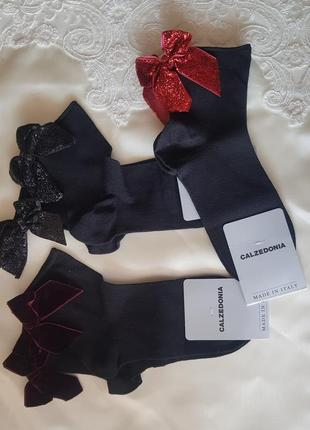 Суперстильні шкарпетки calzedonia з блискучим бантиком з глитера