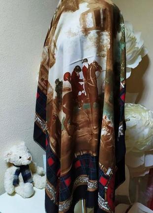 Шикарный огромный шерстяной платок1 фото
