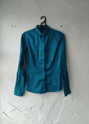 Женская рубашка цвета индиго 7 camicie2 фото