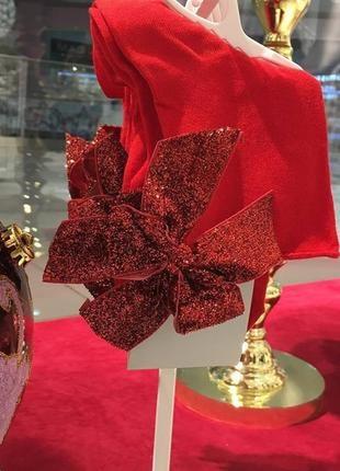Суперстильні шкарпетки calzedonia з блискучим бантиком з глитера