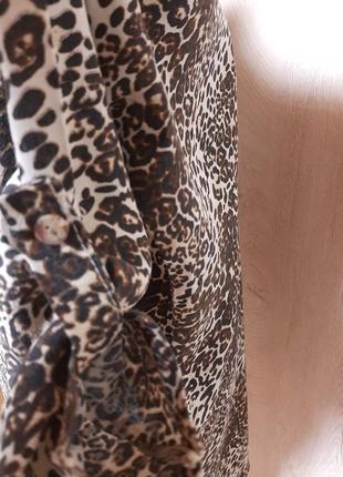 Платье с леопардовым принтом оверсайз5 фото