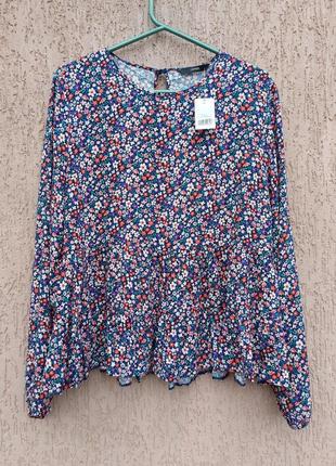 Новая вискозная блуза в цветочный принт george2 фото