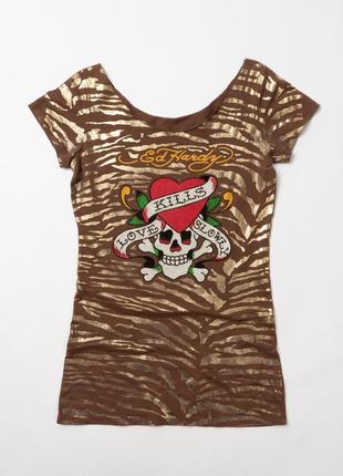 Ed hardy women's t-shirt женская футболка