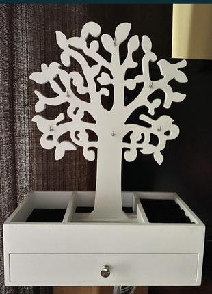 Скринька для прикрас біла дерев‘яна4 фото