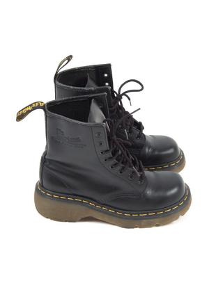 Чорні черевики ботинки на масивній підошві dr. martens