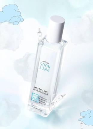 Успокаивающий тонер 200 мл etude house soon jung ph 5.5 relief toner3 фото