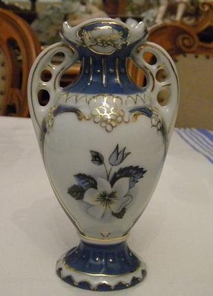 Коллекционная ваза вазочка royal dux фарфор богемия чехословакия №1